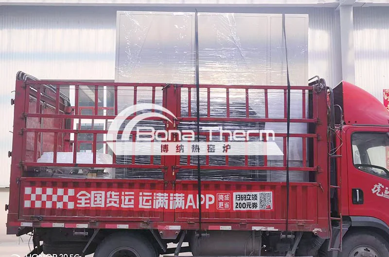 高温升降式烧结炉发货现场